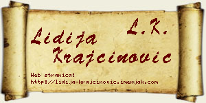 Lidija Krajčinović vizit kartica